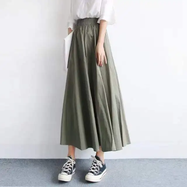 Top Trends: Long Skirts Whom Summer Of Big Yards A Word Show Thin Thin Section Of Tall Waist Full-skirted Dress Shoppable Styles