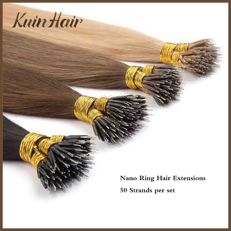 Top Trends: Nano Ring Micro Bead Loop Human Hair Extention 100% Real Remy Hair Natural Machine Made Straight Keratin Capsules Microring Hair Shoppable Styles