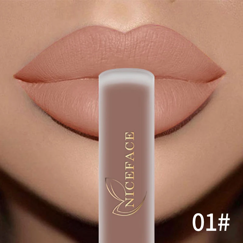 Top Trends: NICEFACE Hot Color Lip Gloss Waterproof Matt Lipgloss Lasting Nude Liquid Lipstick Cosmetic Sexy Women Lip Tint Makeup Lip Stain Shoppable Styles