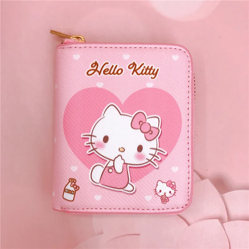 Top Trends: Hello Kitty Women&#039;s Wallet Girl Cartoon Peripheral PU Casual Short Purse Student High Capacity Multi-function Change Storage Bag Shoppable Styles