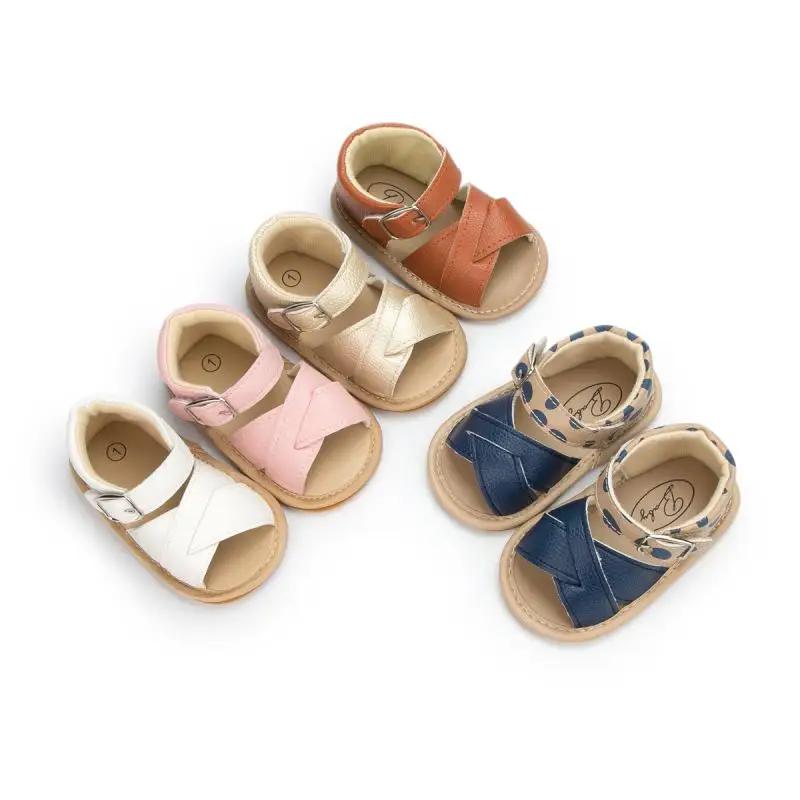 Top Trends: KIDSUN 2022 New Baby Summer Shoes Boys Girls Sandals Infant Non-slip Soft Sole Flat Leather Comfort Toddler First Walkers Shoppable Styles