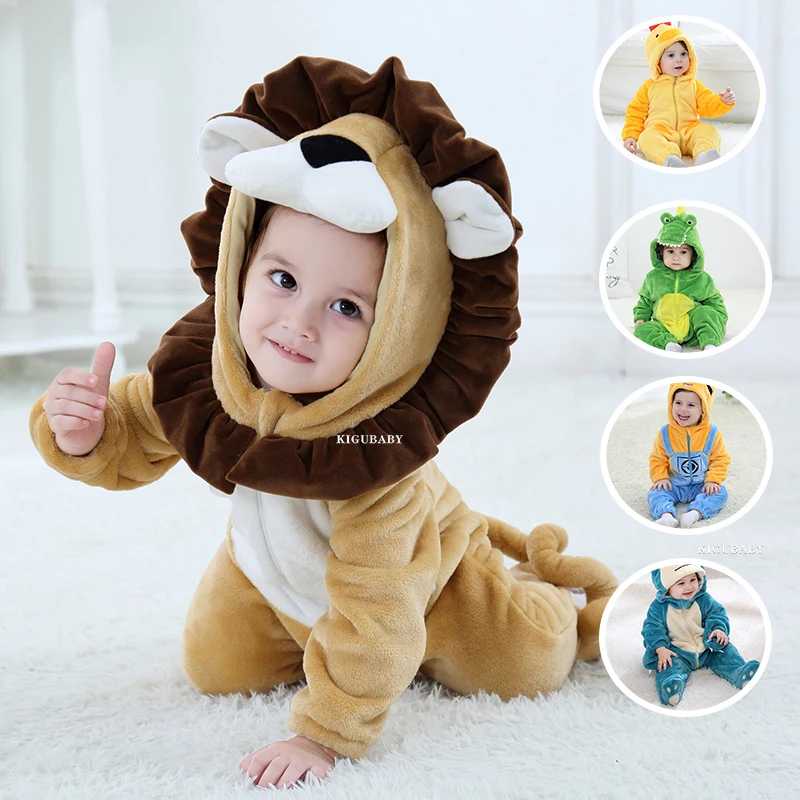 Top Trends: Pokemon Lion Infant Baby Clothes Boy Girls Romper Halloween Funny Onesie Newborn Baby Cosplay Costume Kigurumis Jumpsuit Pajamas Shoppable Styles