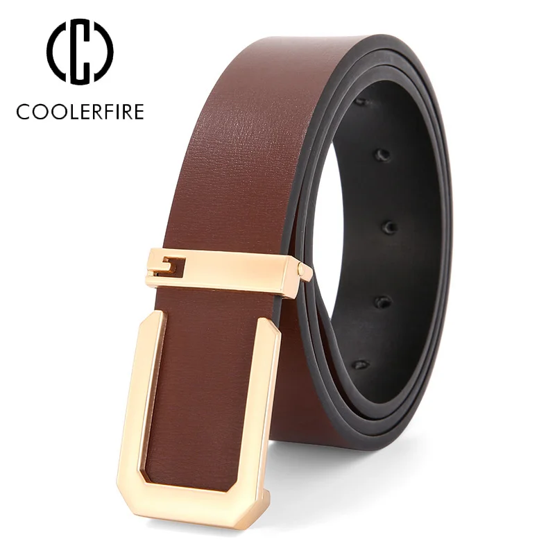 Top Trends: Man Belts Bussines Fashion Genuine Leather Designer Belt Luxury Casual Brand Waistband High Quality Belts For Men Strap HQ239 Shoppable Styles