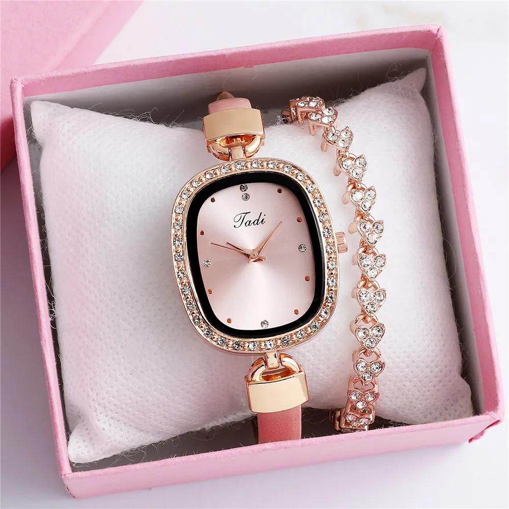 Top Trends: Luxury Fashion Women's Wristwatch Rhinestone Fine Strap Ladies' Fashion Watches Quartz Watch Women Timepiece Shoppable Styles - Image 4