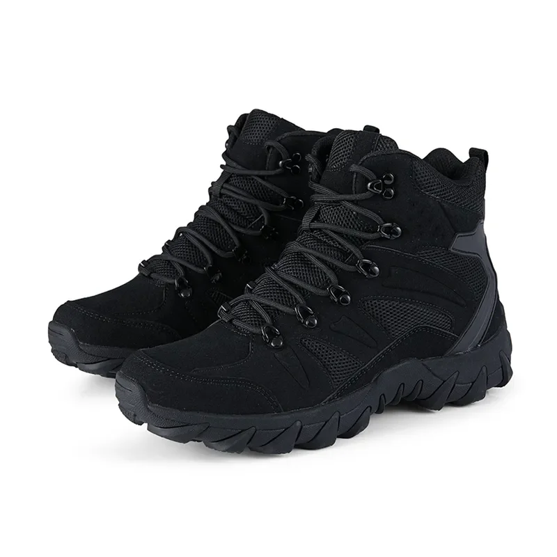 Top Trends: Fujeak Man Winter Tactical Military Combat Boots Men Leather Army Boots Hunting Trekking Camping Boots Mountaineering Work Shoes Shoppable Styles