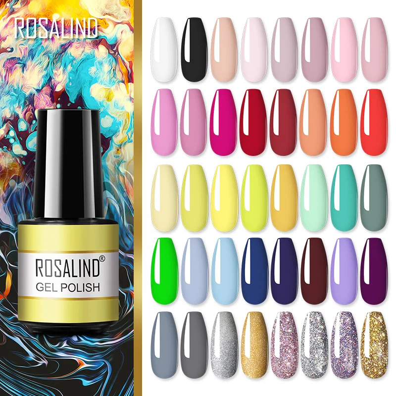 Top Trends: ROSALIND Gel Nail Polish UV Base Top Coat Soff Off Stamping Polish All For Art Manicure Semi Permanant Gel Nail Fast Shipping Shoppable Styles