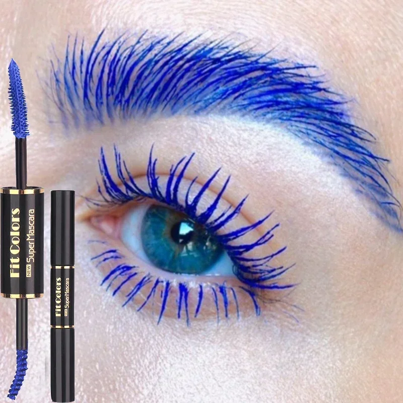 Top Trends: Waterproof Mascara Eyelashes Extension Thick Curling Non-smudge Quick Dry Long-lasting Blue Purple White Colorful Mascara Makeup Shoppable Styles