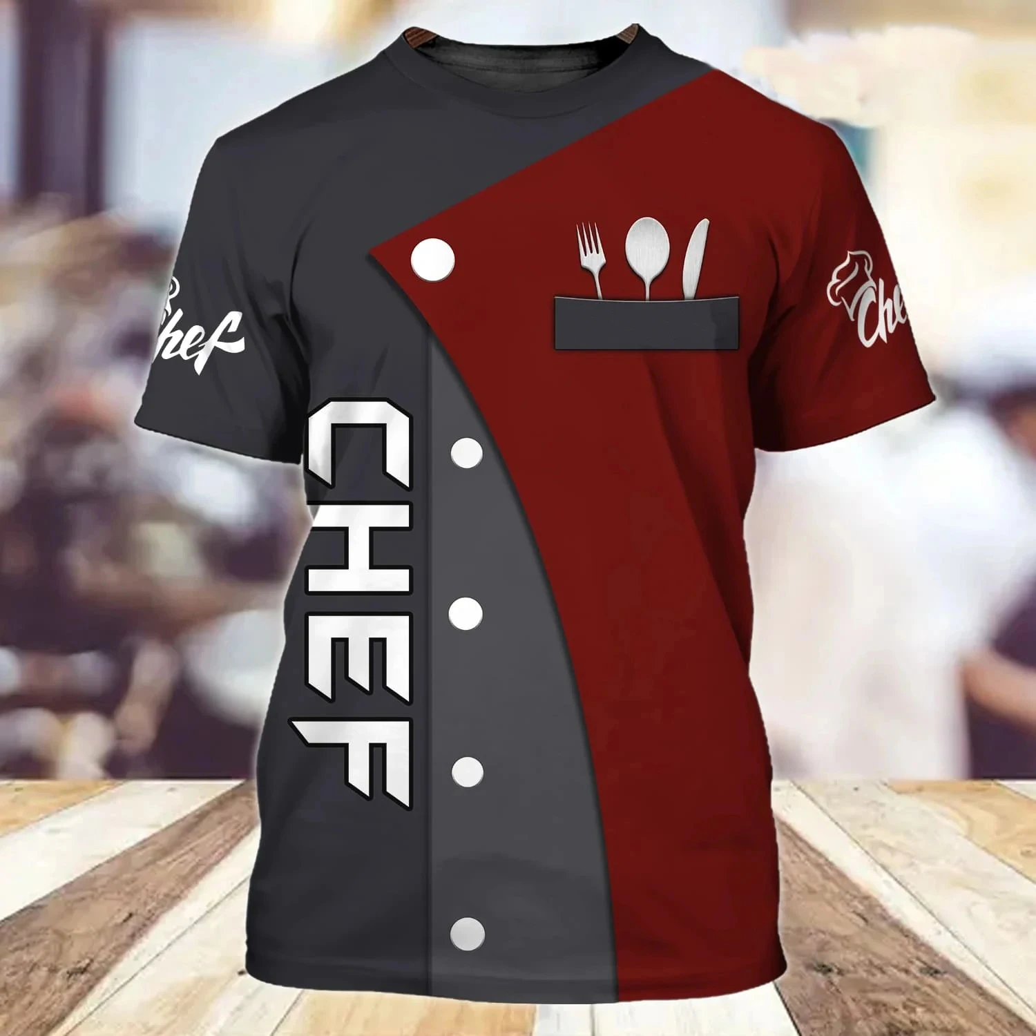 Top Trends: Summer Tide Fashion Chef's Knife Picture Men T-Shirts Casual 3D Print Tees Hip Hop Personality Round Neck Short Sleeve Tops Shoppable Styles - Image 6