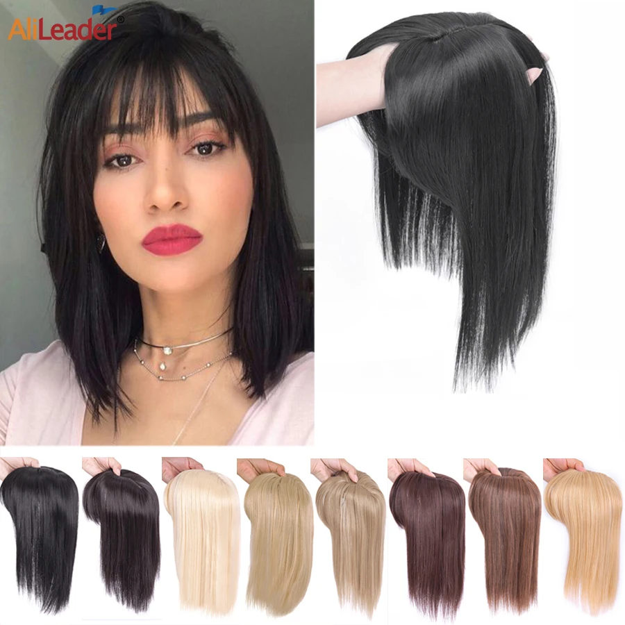 Top Trends: Synthetic Clip In Hairpiece Fake Hairpieces 3 Clip In One Piece Hair Extension Soft Hairpieces With Bangs For Women Shoppable Styles