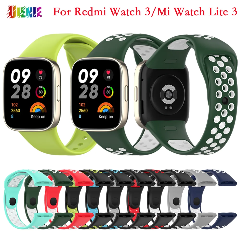 Top Trends: Heroland Silicone Watchband For Redmi Watch 3 Smartwatch Strap Wristbands For Xiaomi Mi Watch Lite 3 Correa Bracelet Accessories Shoppable Styles