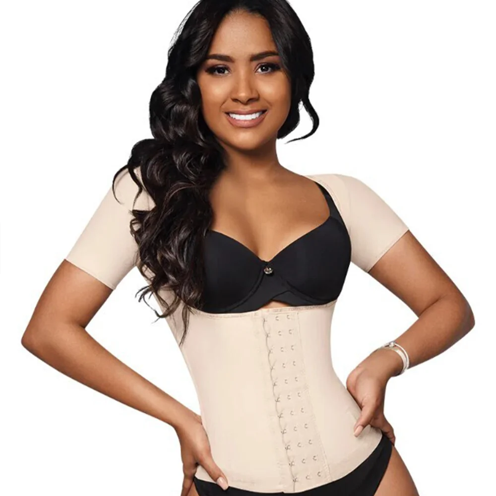 Top Trends: Waist Trainer For Flat Tummy Fajas Colombian Shapewear High Compression Girdles For Slimming Sheath New Sleeved Vest Body Shaper Shoppable Styles