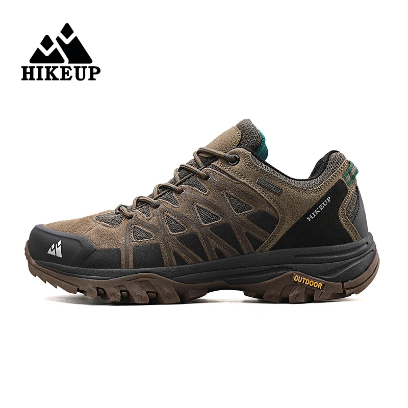 Top Trends: HIKEUP New Arrival Mens Hiking Shoes Breathable Lace Up Trekking Male Cushioning Outdoor Climbing Tourism Sneakers For Men Shoppable Styles