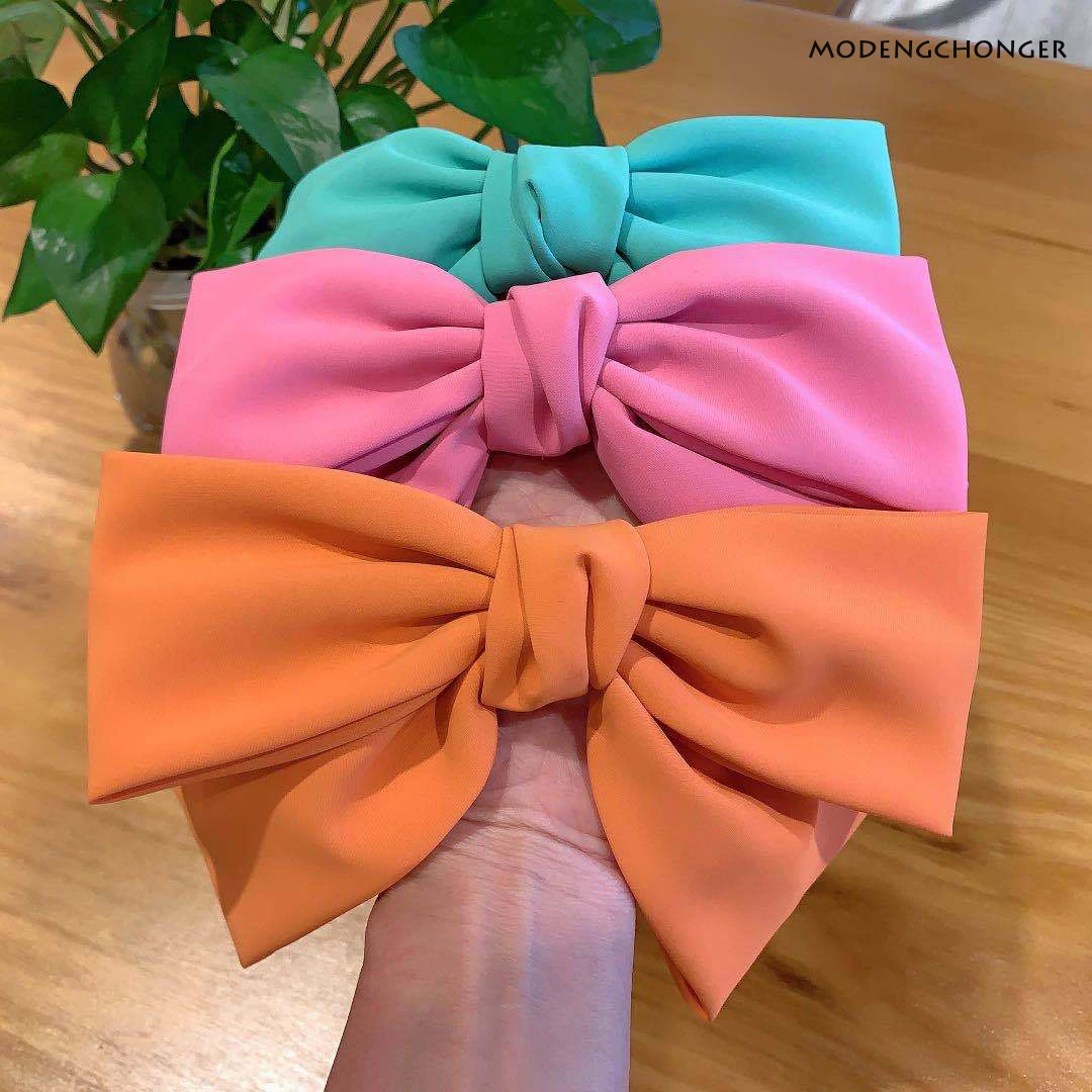 Top Trends: Candy Bow Spring Clip Hair Clip Satin Solid Barrette Bow Hairpin Temperament Girl Top Clip Female Elegant Drape Hair Accessoreis Shoppable Styles