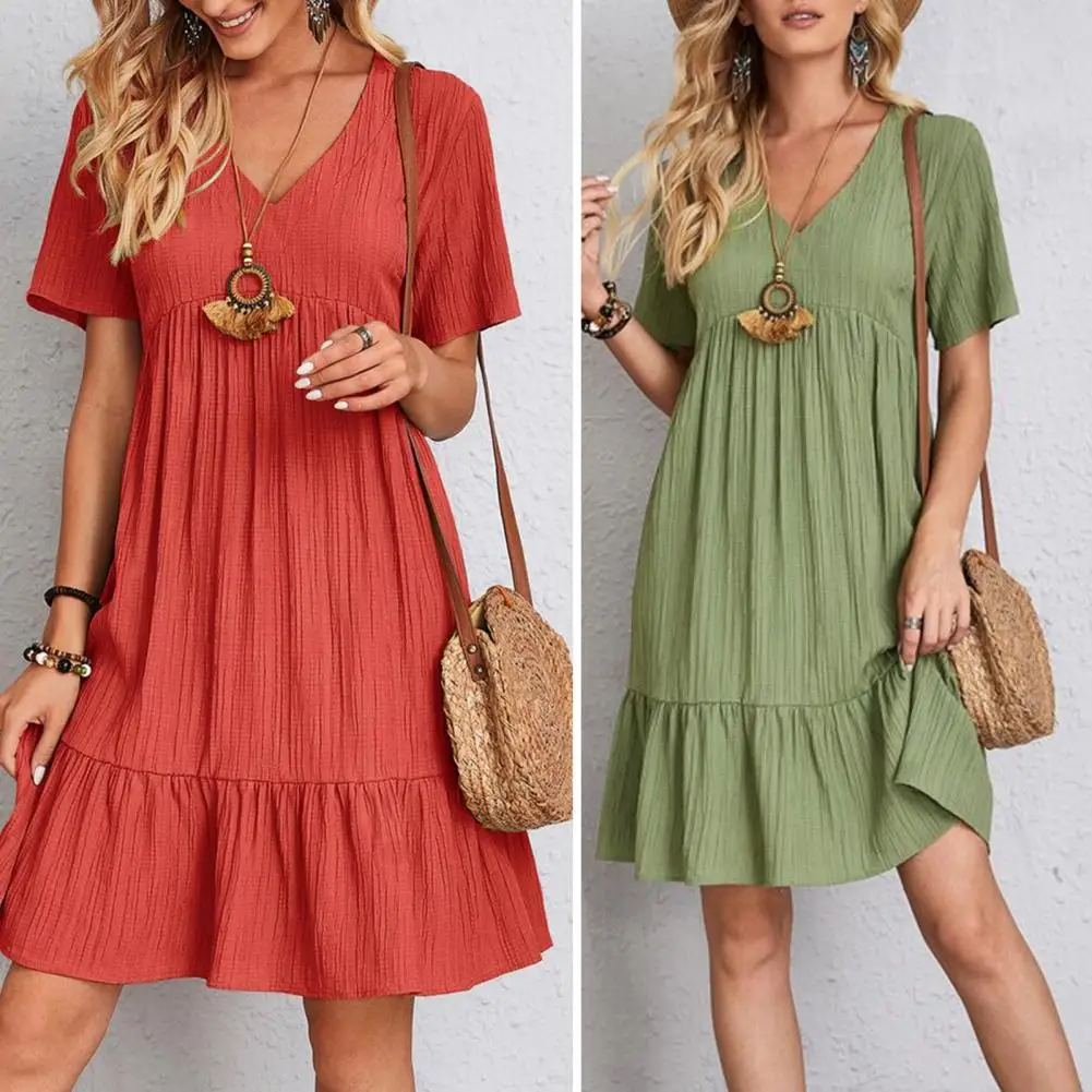 Top Trends: Elegant Bodycon Sexy Cotton Women&#039;s Dress For Women 2022 Summer A-line Short Sleeve Boho Midi Dresses Woman Robe Femme Ladies Shoppable Styles