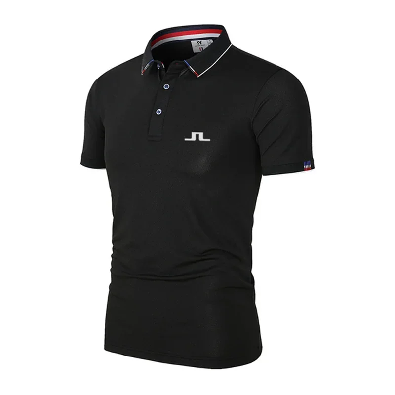 Top Trends: 2024 Summer Golf Shirts Men Casual Polo Shirts Short Sleeves Summer Breathable Quick Dry J Lindeberg Golf Wear Sports T Shirt Shoppable Styles