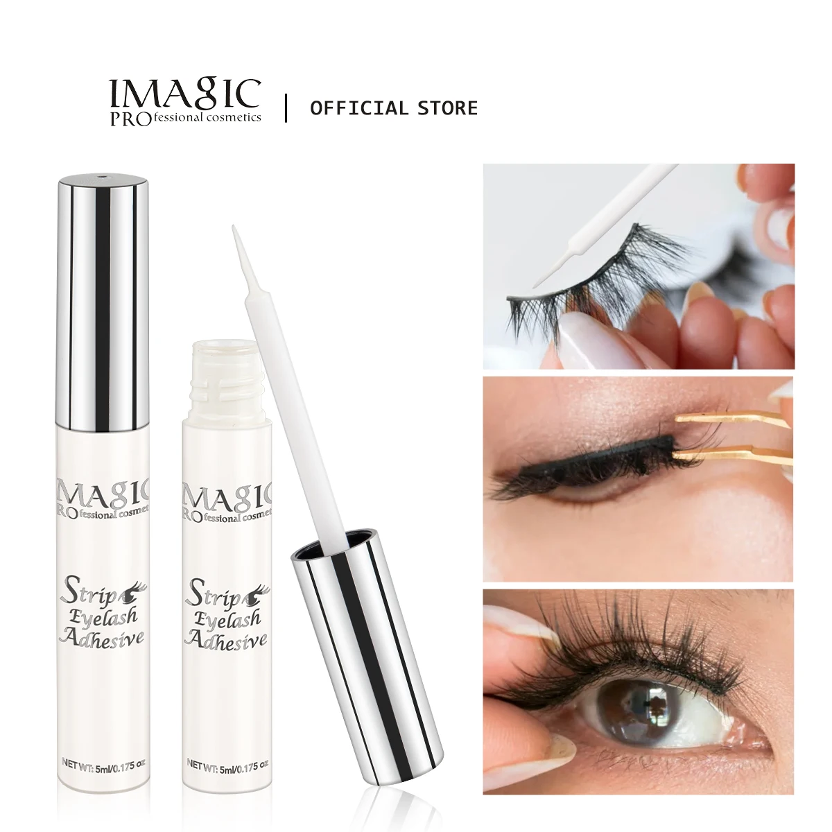 Top Trends: IMAGIC 5ML New False Eyelash Glue Primer Waterproof Long Lasting Quick Dry Extension Easy Remover Pegamento Pestañas Makeup Tool Shoppable Styles