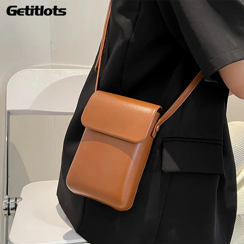 Top Trends: 2021 Flap Crossbody Bags Women Mini PU Leather Shoulder Purses And Handbags For Girls Ladies Phone Simple Solid Designer Bag Shoppable Styles