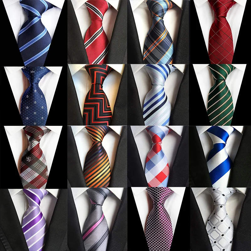 Top Trends: 68 Colors NEW 8cm Tie For Man Silk Tie Luxury Striped Flower Business Neck Tie Suit Cravat Wedding Party Necktie Men Gift Shoppable Styles