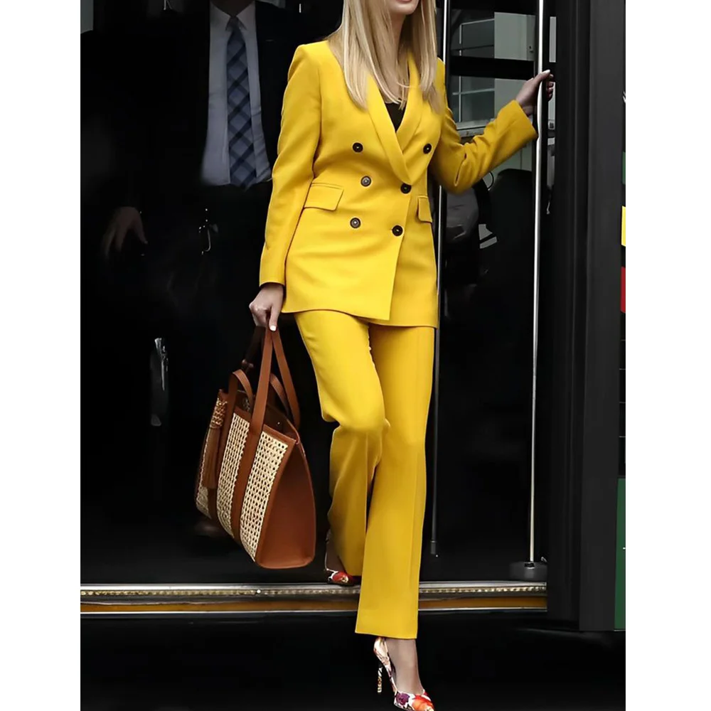 Top Trends: Women&#039;s Set Woman 2 Pieces Women Pants Suit Pant Sets New Two Piece Chic Elegant Suits Autumn Clothes Clothing Blazer Shoppable Styles