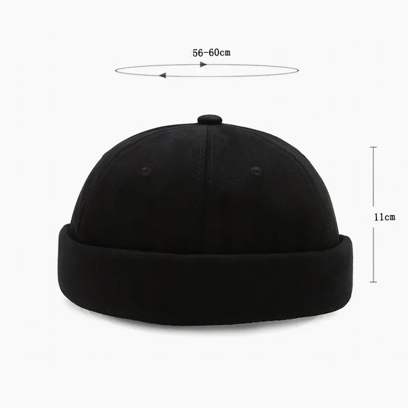 Top Trends: Fashion Men Docker Cap Skullcap Retro Sailor Cap Beanie Hats Men Women Warm Bucket Cap Brimless Hat Skullcap Bonnet Hip Hop Hat Shoppable Styles - Image 6