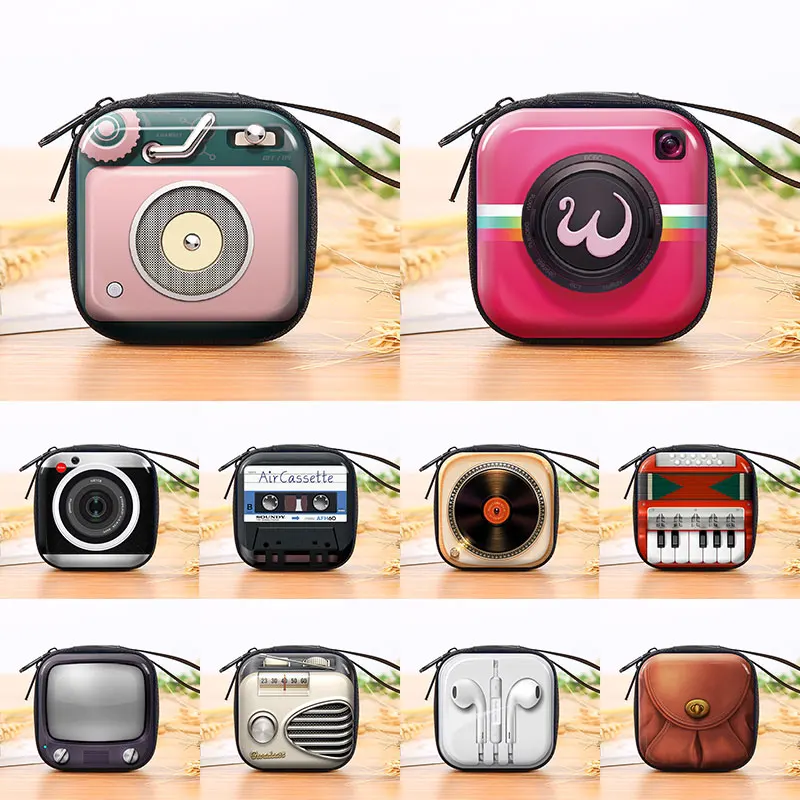 Top Trends: Wholesale Coin Wallets Women&#039;s Wallet Retro Personalized Mini Coin Purse Kids Earphone Box Bags Tape Camera Tinplate Bag Shoppable Styles