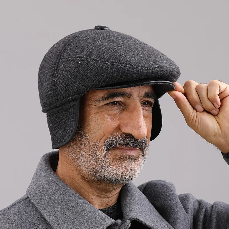 Top Trends: Hat For Men Winter Middle-aged Elderly Dad Cap Warm Autumn Winter Old Grandpa Duck Tongue Hat Ear Protection Hats Shoppable Styles