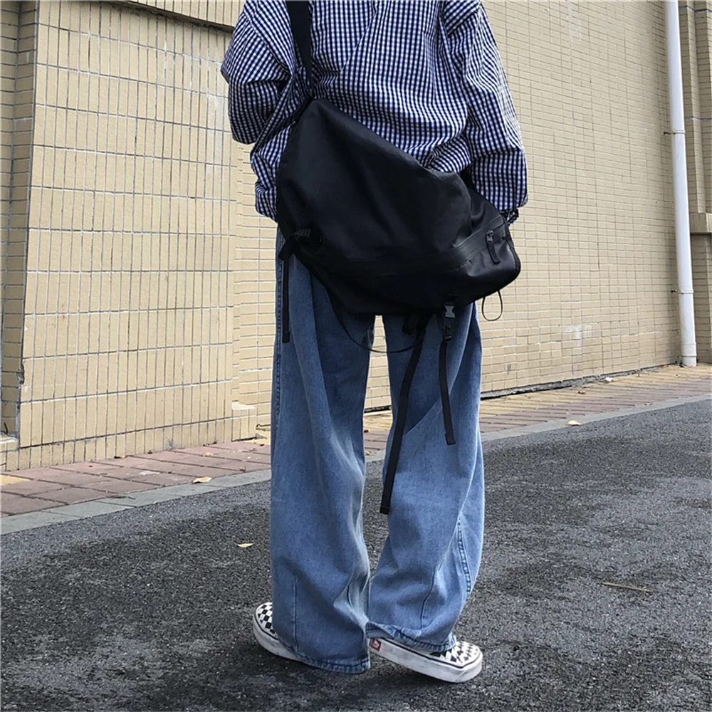 Top Trends: Men Jeans Wide Leg Denim Pant Loose Straight Baggy Men's Jeans Streetwear Skateboard Pants S-5XL Neutral Trousers Hip Hop Casual Shoppable Styles - Image 2