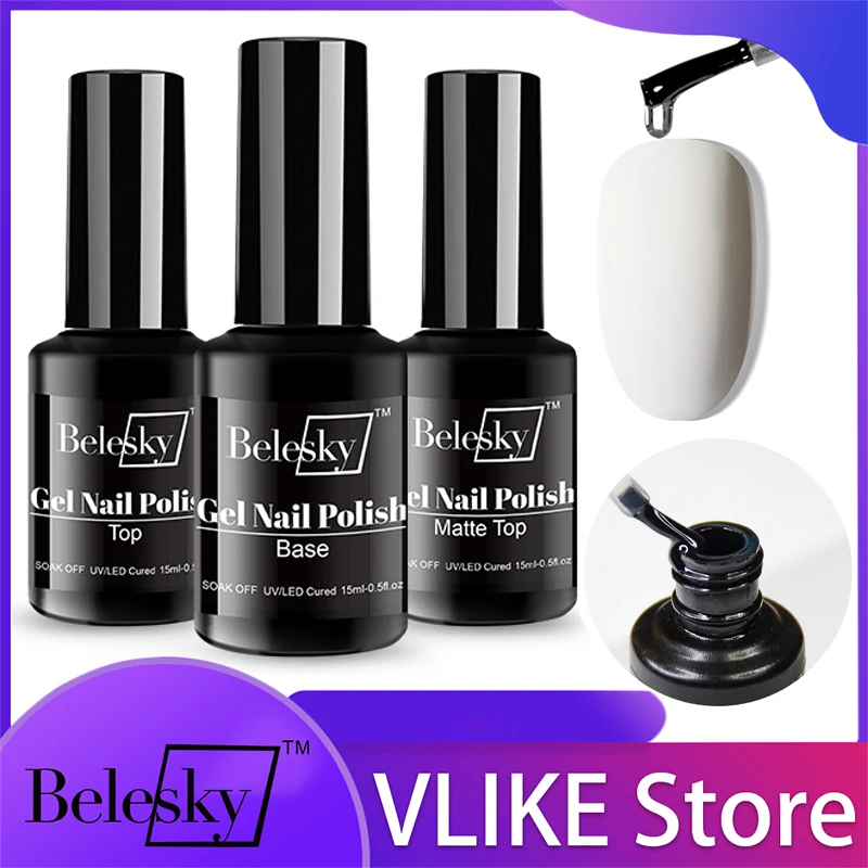 Top Trends: Belesky Gel Nail Polish Top Coat Nude All Seasons Skin Tones Soak Off LED Gel Nail Kit Manicure DIY Nail Art Home Salon Gifts Shoppable Styles