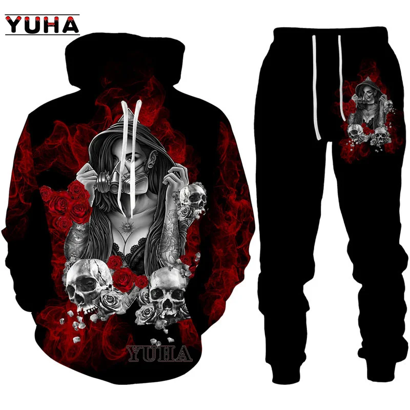 Top Trends: Men's Hoodies Sweatshirt 3D Print Horror Skull Streetwear Harajuku Pullover Hip Hop Jacket Men Women Tracksuit Oversized Hoodie Shoppable Styles - Image 6