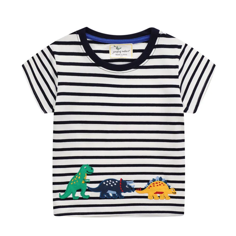 Top Trends: Jumping Meters Summer Baby Tees Tops Cotton Cartoon Animals Print Hot Selling Kids T Shirts For Boys Girls Clothing Shoppable Styles