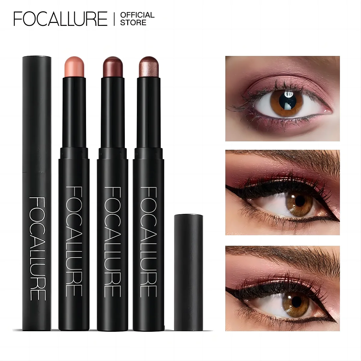 Top Trends: FOCALLURE 24 Colors Pearlescent Eyeshadow Pencil Waterproof Glitter Shimmer Pigment Eye Shadow Liner Stick Eyeliner Makeup Tools Shoppable Styles