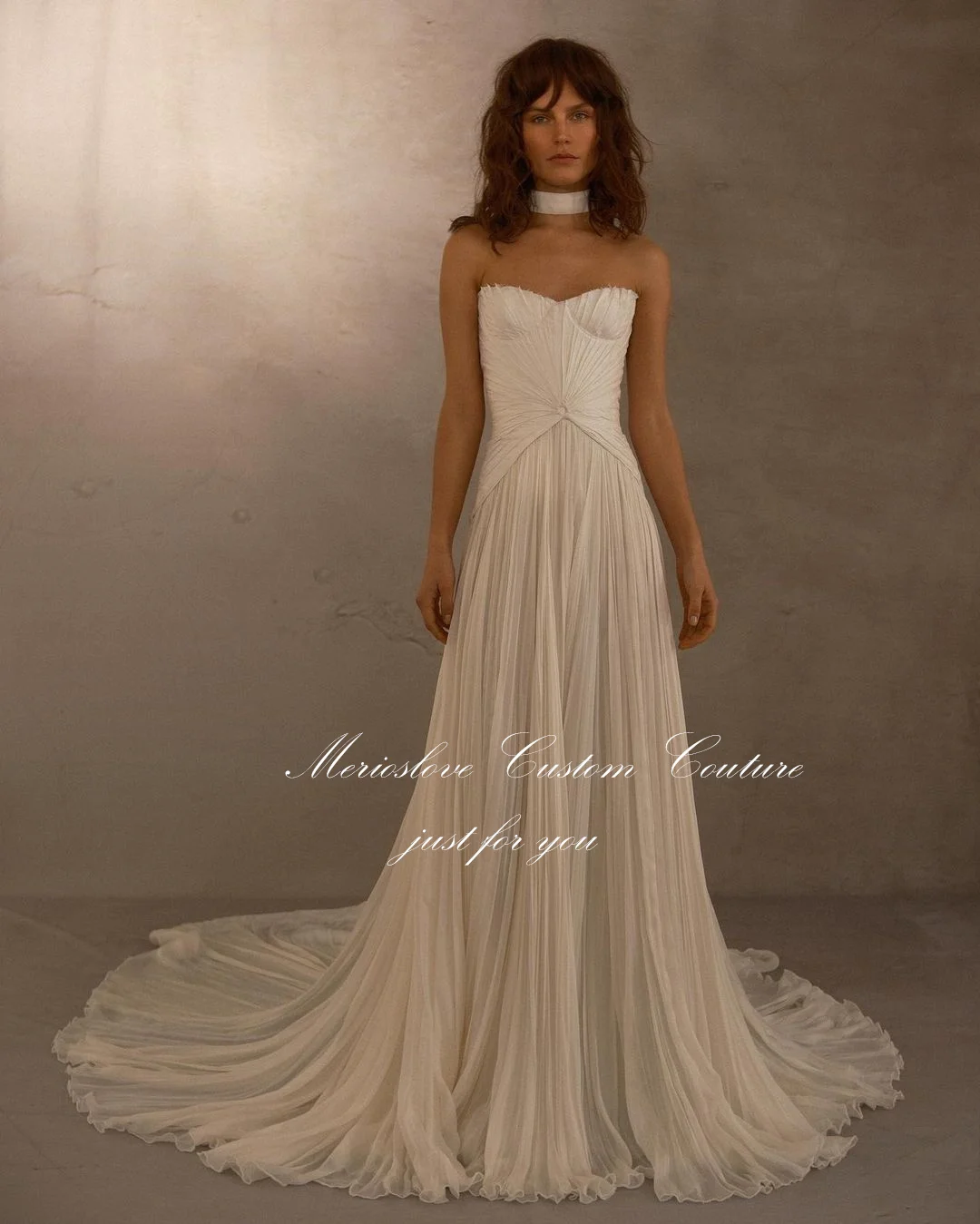 Top Trends: Merioslove Boho Wedding Dresses Sleeveless Sweetheart Pleat Ruched A-Line Bridal Gowns Beach Bride Dress 2024 Shoppable Styles - Image 3