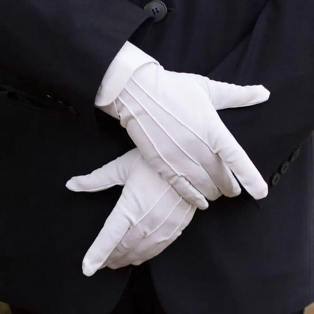 Top Trends: New White Formal Gloves Tactical Gloves Tuxedo Honor Guard Parade Santa Men Inspection Winter Gloves 1Pair Valentines Day Gifts Shoppable Styles