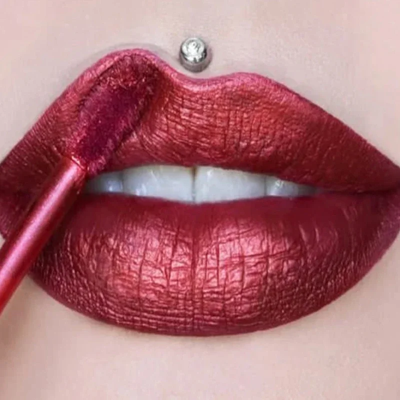 Top Trends: Glitter Metallic Lip Gloss Waterproof Matte Shiny Liquid Lipstick Shimmer Lip Tint Lasting Non-stick Cup Lips Makeup Cosmetics Shoppable Styles