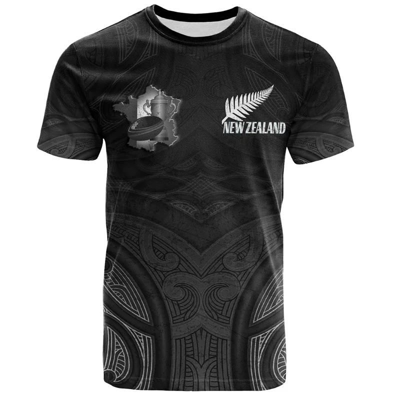 Top Trends: 3D New Zealand Maori Rugby Ball Printing T Shirt Sports Fitness Quick Dry T-shirts For Men Kid Fashion Hawaiian Gym Clothing Top Shoppable Styles