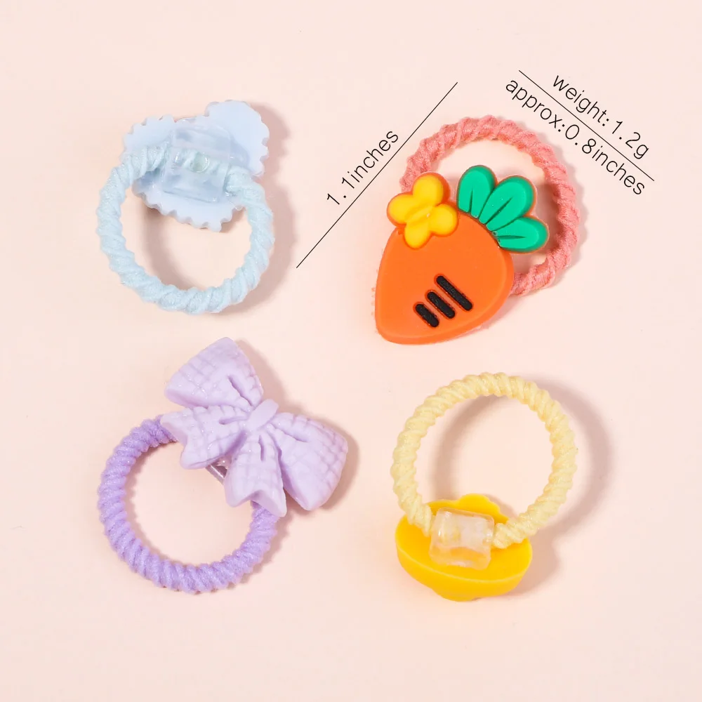 Top Trends: 10Pcs Cartoon Hairbands Set For Girl Cute Bowknot Headbands Elastic Hair Rope Hair Tie Accessories Lovely Headwear Ornaments Shoppable Styles - Image 6