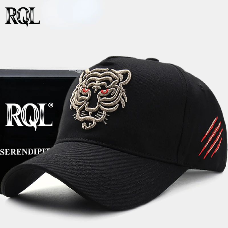 Top Trends: Baseball Cap For Men Sports Hat Golf Hat Cotton Embroidery Tiger Big Size Trucker Hat Hip Hop Fashion High Crown Structured Shoppable Styles