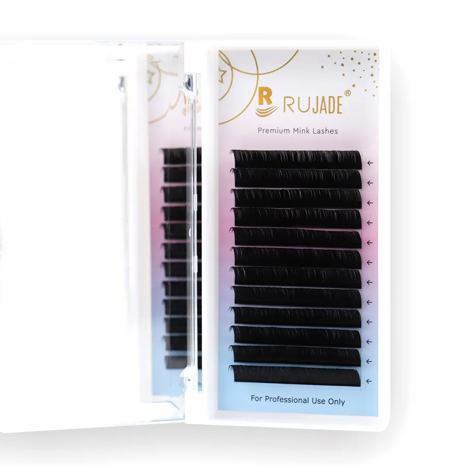 Top Trends: RUJADE Classic Individual Eyelash Lashes Faux Mink False Eyelash Extension All Size 6-20mm Soft Lashes Professional Makeup Lash Shoppable Styles