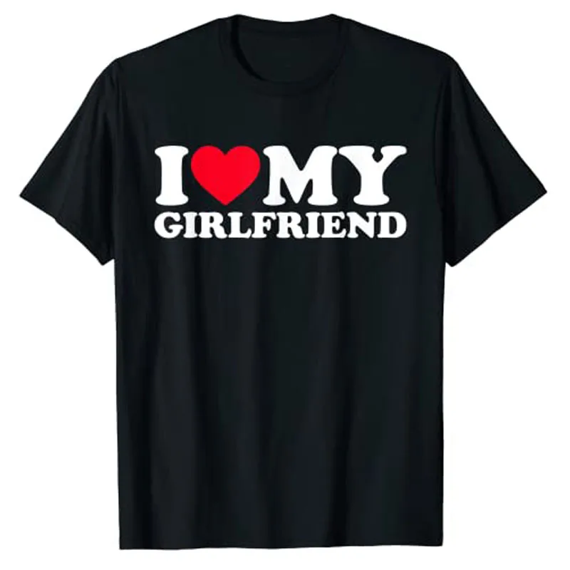 Top Trends: I Love My Girlfriend Shirt I Heart My-Girlfriend Shirt GF T-Shirt Boyfriends Gifts Valentine's Day Costume Graphic Tee Tops Shoppable Styles