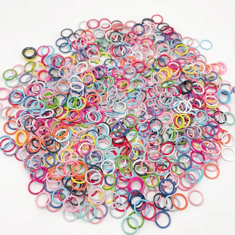 Top Trends: 100 / 200pcs 10mm Colorful Open Ring Jump Rings Chain Keychain Connector For Diy Jewelry Making Bracelet Necklace Accessories Shoppable Styles