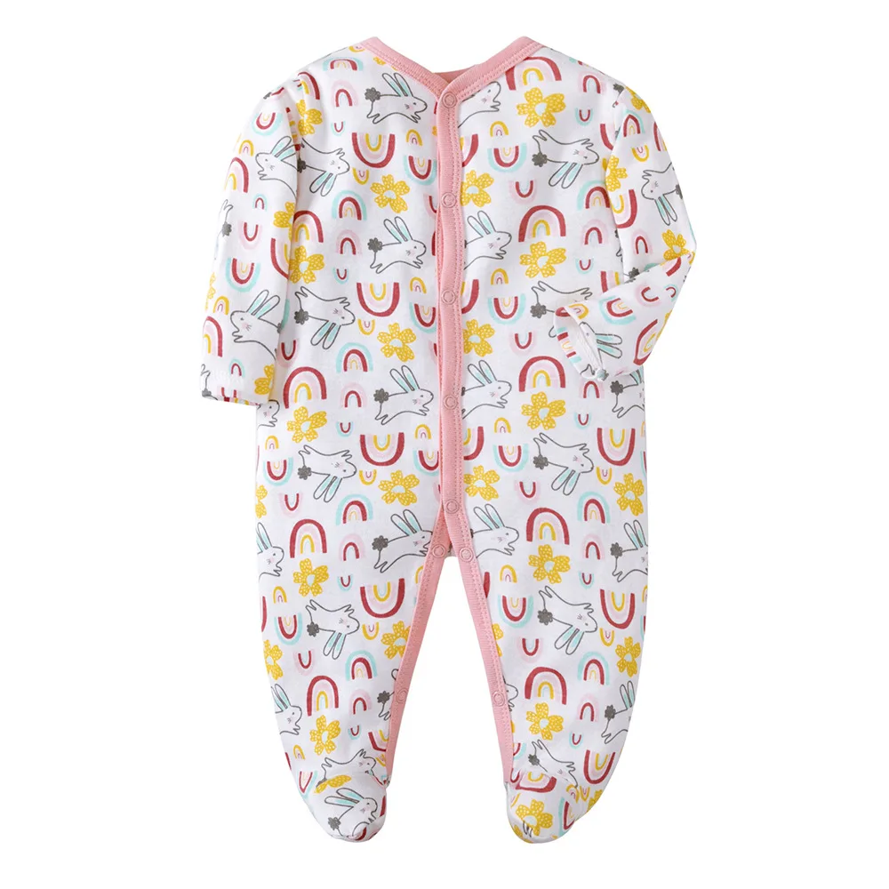 Top Trends: Newborn Pajamas 0-12 Months Girls And Boys Footed Sleepwear Cotton New Born Baby Sleepwear Fashion Newborn Baby Clothes Shoppable Styles