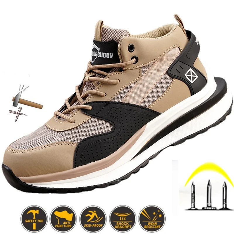 Top Trends: Work Boots Safety Steel Toe Shoes Men Boots Puncture-Proof Indestructible Shoes Security Boots Protective Zapatos De Hombre Shoppable Styles