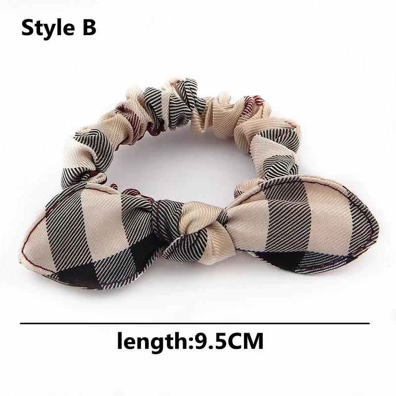 Top Trends: Striped Plaid Hair Band Hair Circle Butterfly Knot Rabbit Ears Hair Rope Tie Hair Rope Women Headdress Hairpin Hair Accessories Shoppable Styles - Image 4