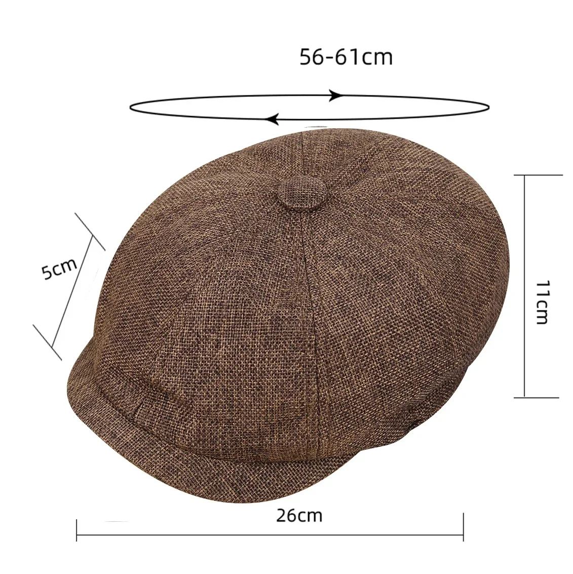 Top Trends: Men Vintage Beret Wool Tweed Newsboy Hat Herringbone Gatsby Hats Street Caps Men Casual British Berets Hats Flat Cap Shoppable Styles - Image 6