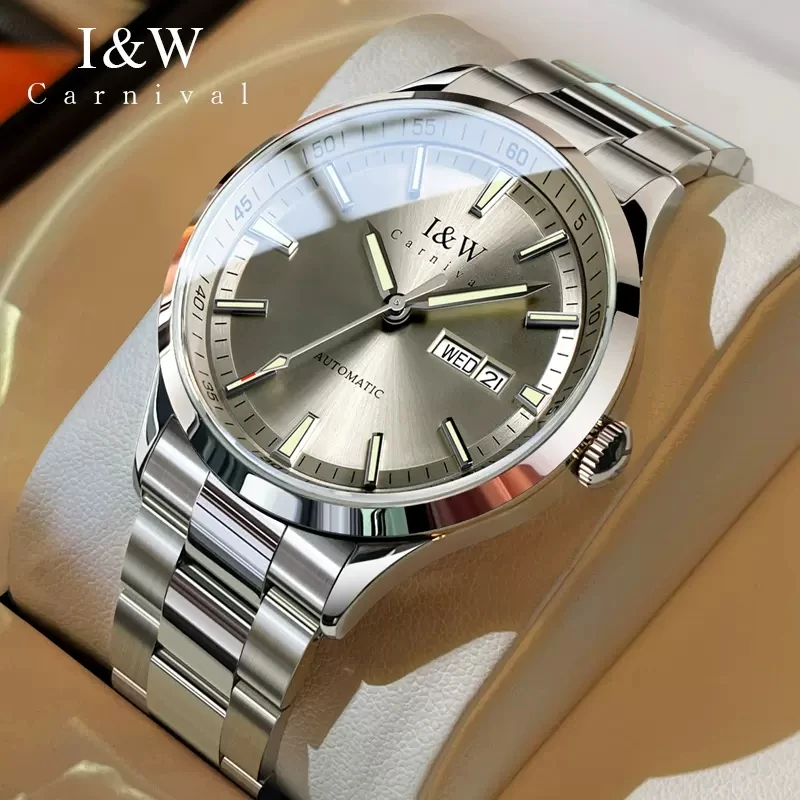 Top Trends: CARNIVAL Brand Mechanical Watch Luxury Sapphire Calendar MIYOTA Movement Automatic Wristwatches Waterproof For Men Montre Homme Shoppable Styles