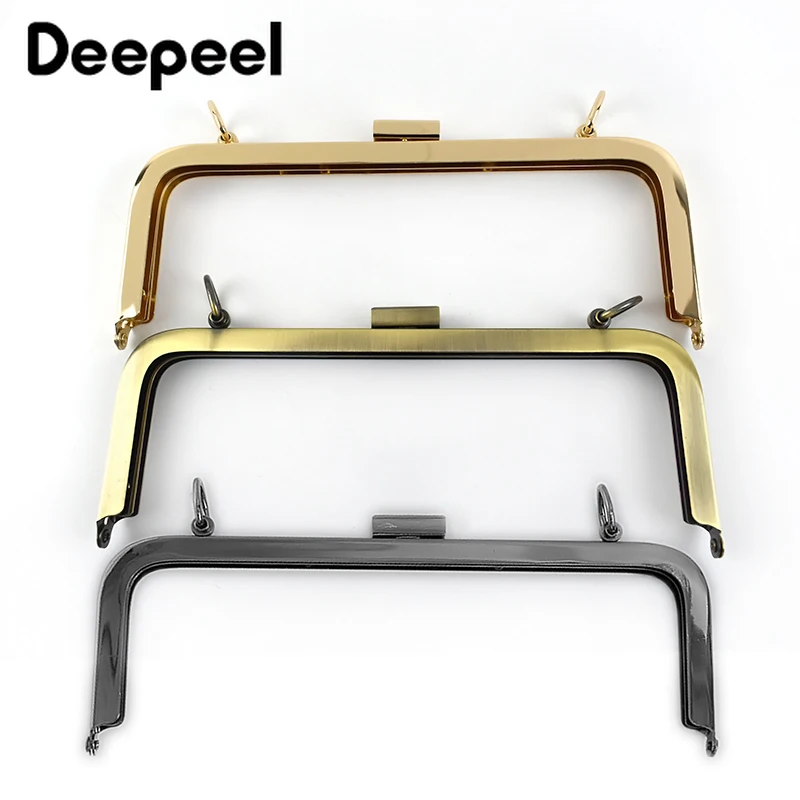 Top Trends: 1 / 2 / 5Pcs Deepeel 20.5cm Bag Handles Handbag Sewing Brackets Purse Frame Smooth Kiss Clasp Sew Kit Bags Hardware Wallet Accessory Shoppable Styles