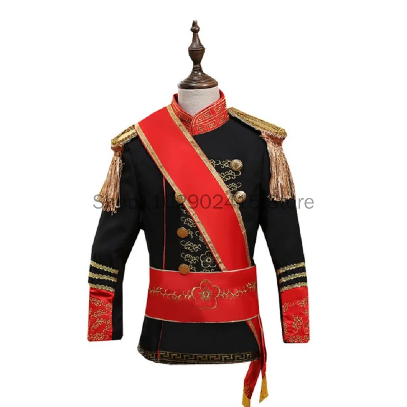 Top Trends: Men Boy British Royal Costume Queen's Guard Uniform Prince William Royal Guards Soldiers Costume European Prince Suit Full Set Shoppable Styles - Image 5