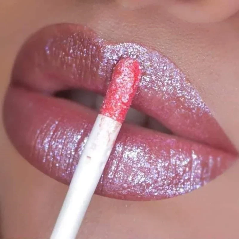 Top Trends: Diamond Shimmer Lip Gloss Tubes Metallic Mermaid Lipgloss Glitter Liquid Lipstick Waterproof Lasting Red Lips Makeup Cosmetics Shoppable Styles