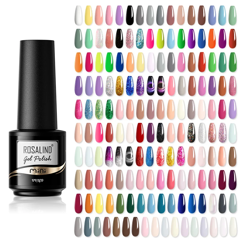 Top Trends: ROSALIND Christmas Nail Gel Polish Hybrid Varnish Thermal Luminous Gel Polish Bright For Nail Art Design LED / UV Lamp Nail Gel Shoppable Styles