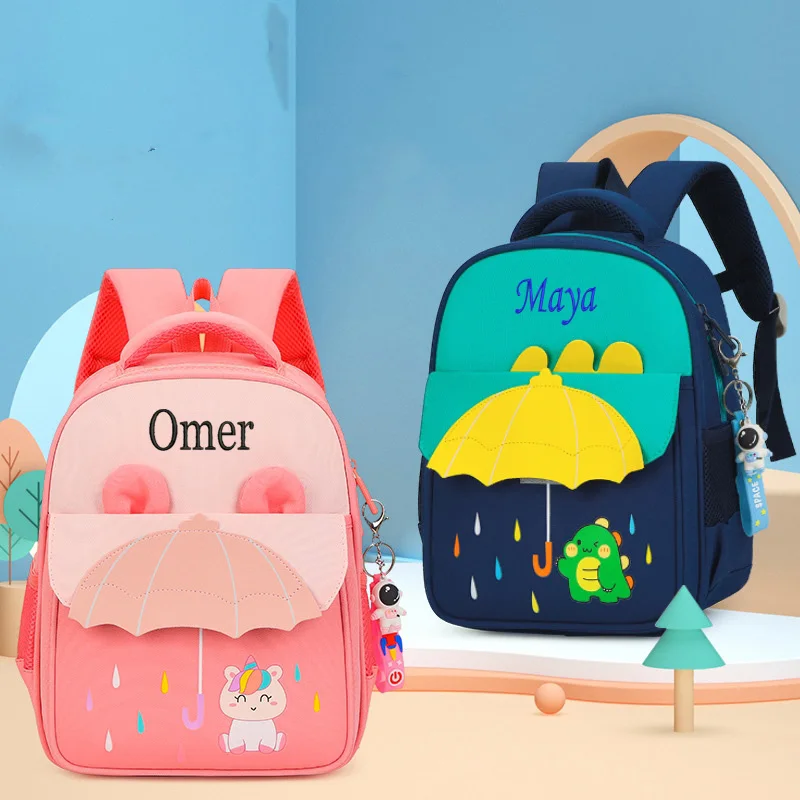 Top Trends: Personalized Embroidery Name Children&#039;s School Bag Cartoon Printing Kindergarten Opening Backpack For Boys And Girls Backpack Shoppable Styles